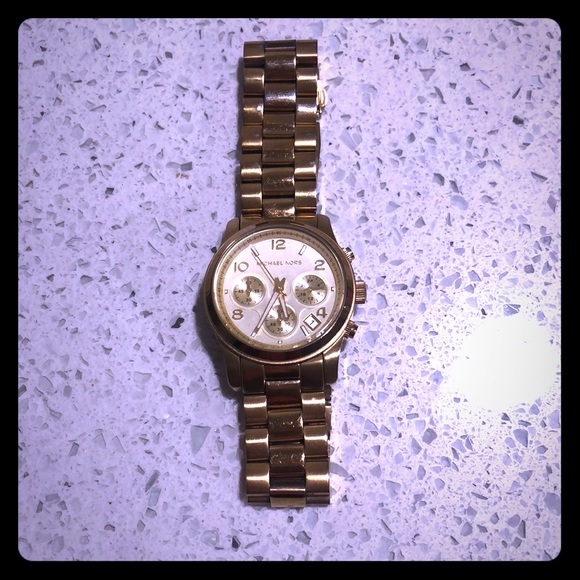 Michael Kors stainless steel gold colored watch - Picture 1 of 4